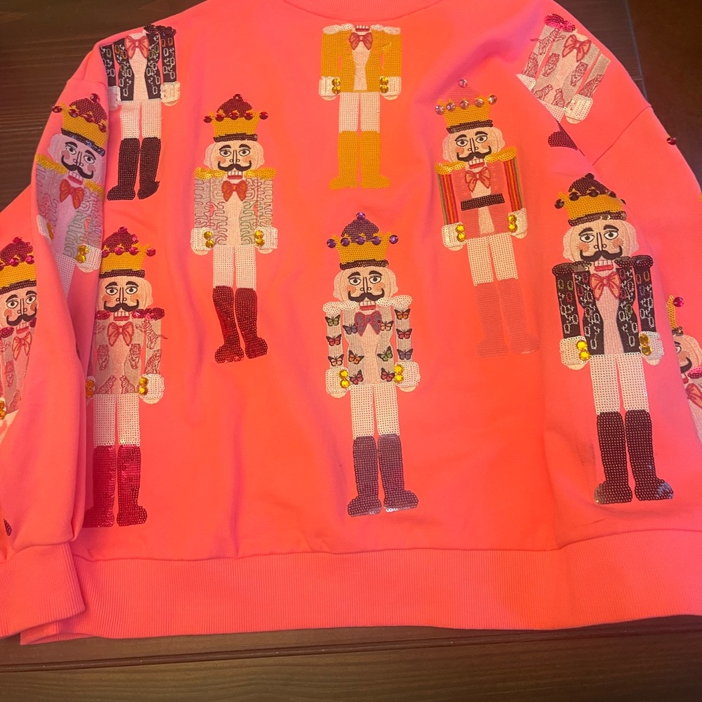 Small Neon Pink Nutcracker QOS